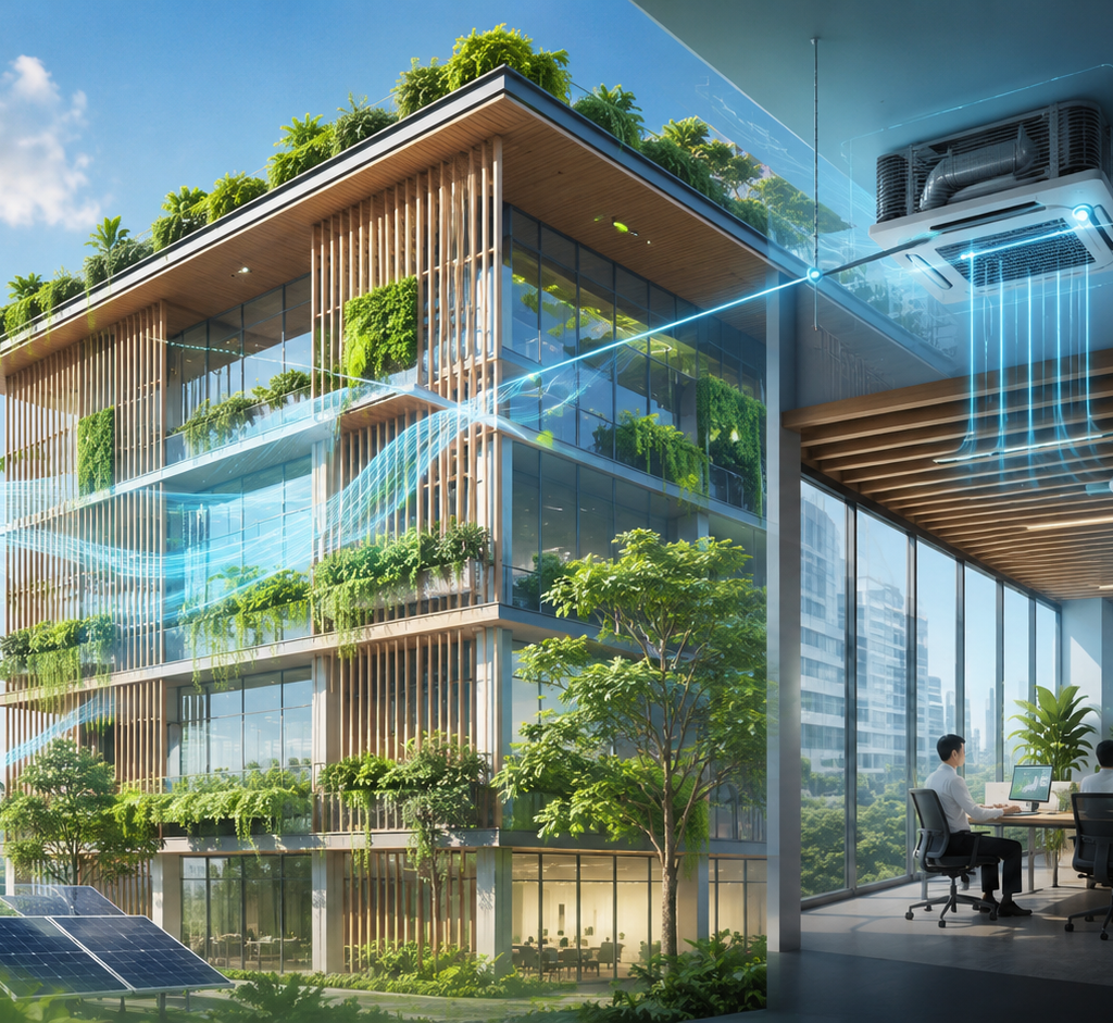Hệ Thống HVAC Hiệu Suất Cao Và Quản Lý Năng Lượng Thông Minh
